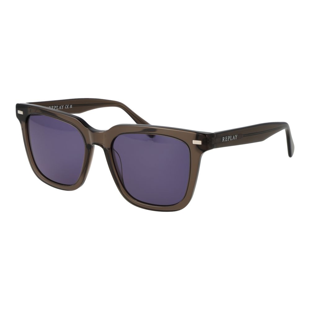 Replay Brown Plastic Sunglasses - Allority