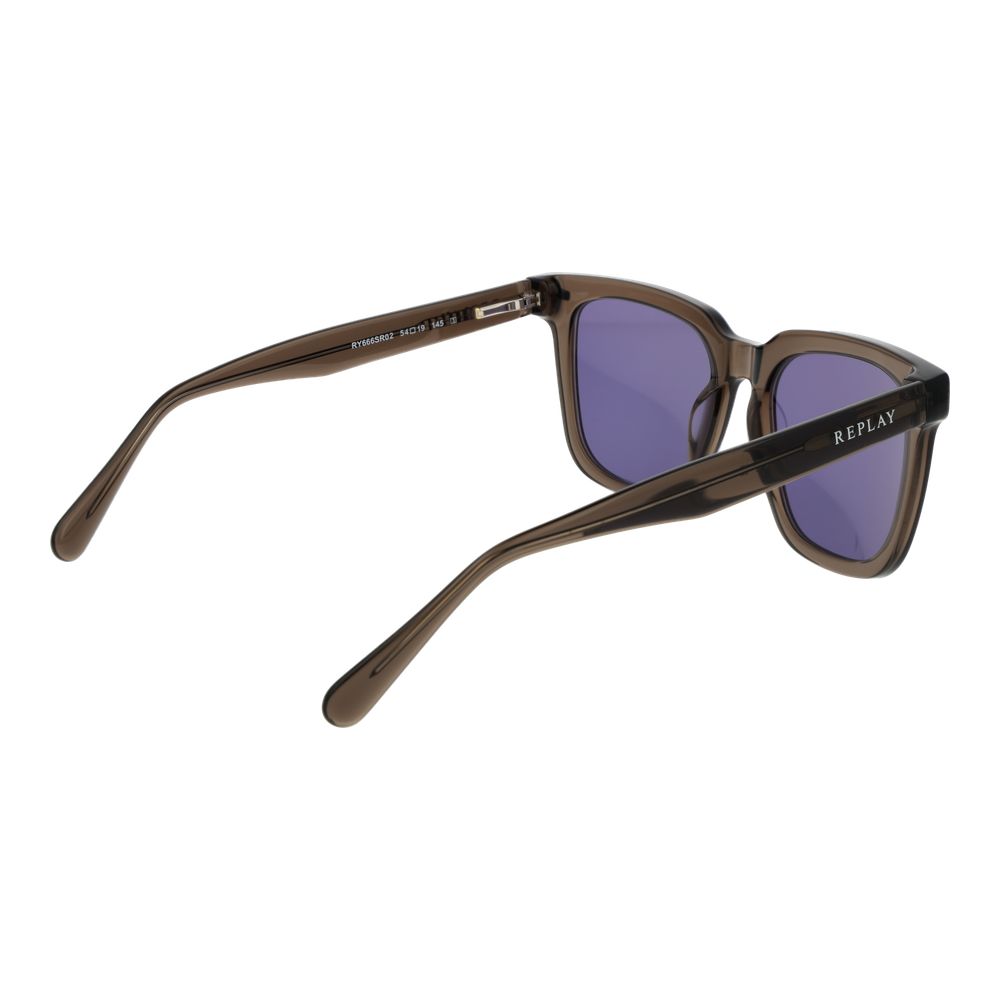 Replay Brown Plastic Sunglasses - Allority