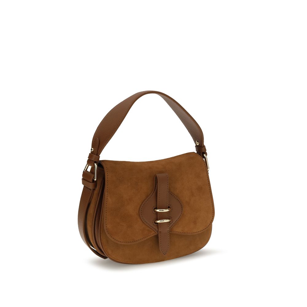 Coccinelle Brown Calf Leather Bos Taurus Shoulder Bag