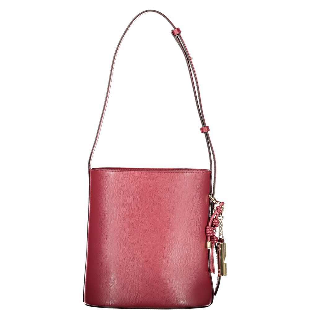 Furla Rosso Leather Woman Bucket Bag - Allority