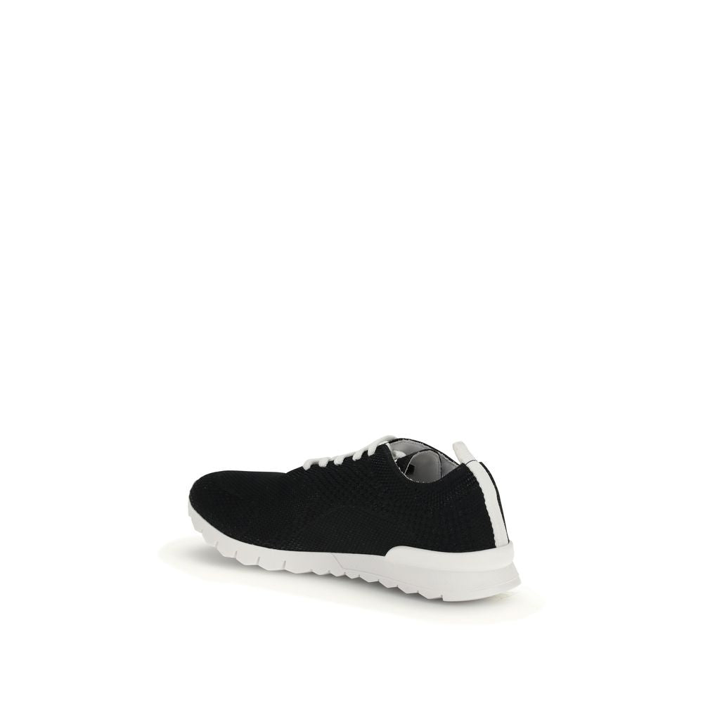 Kiton Black Rubber Athletic Sneakers