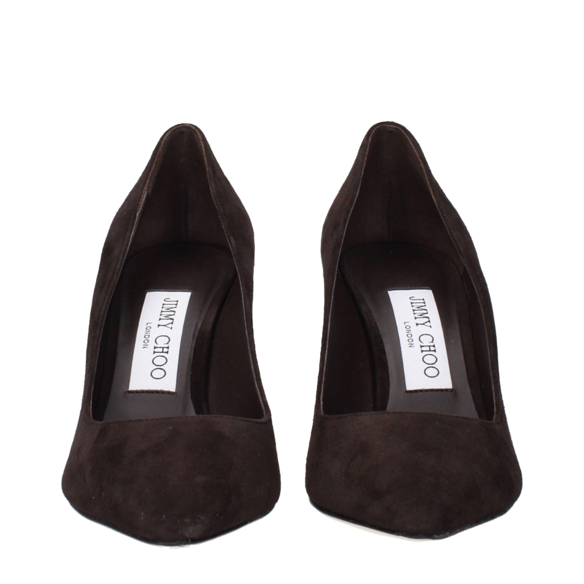 Jimmy Choo Brown Leather High Heel Pumps