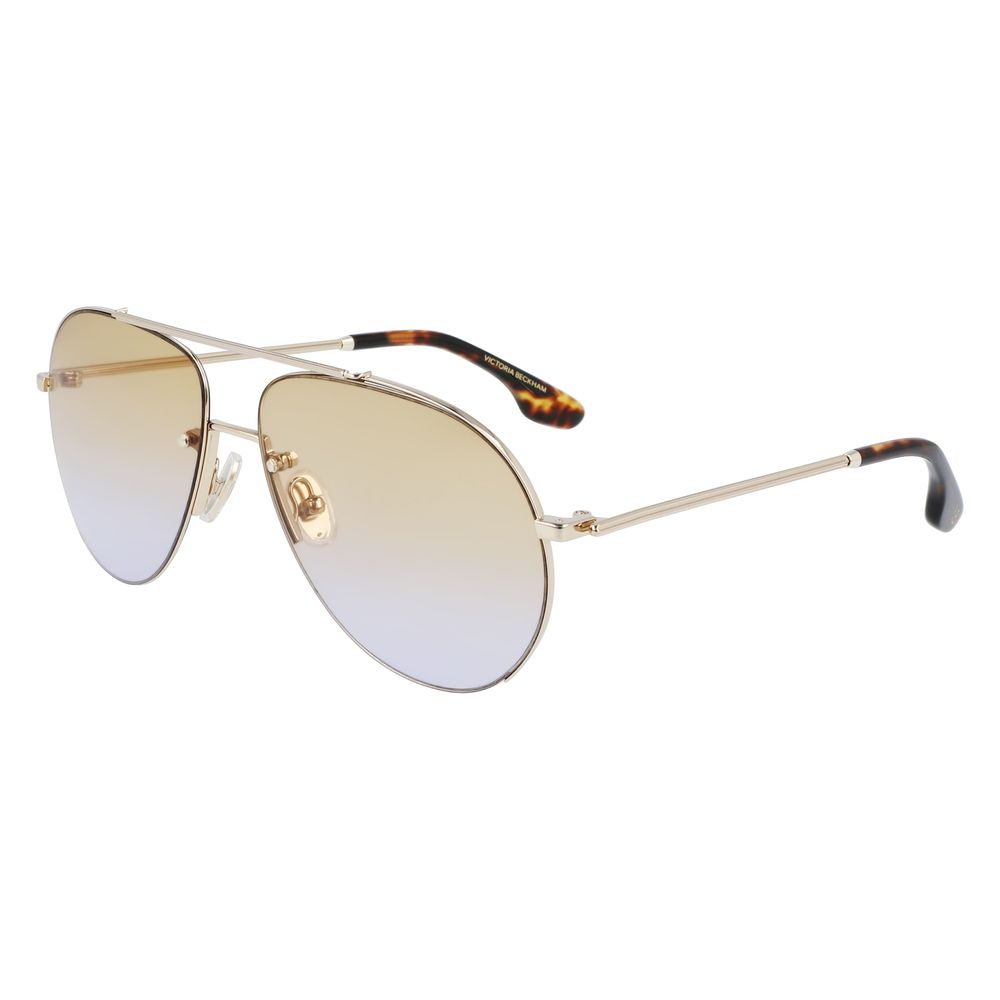 Victoria Beckham Gold Metal Sunglasses - Allority