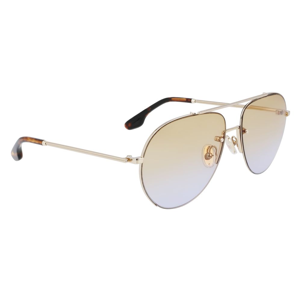 Victoria Beckham Gold Metal Sunglasses - Allority