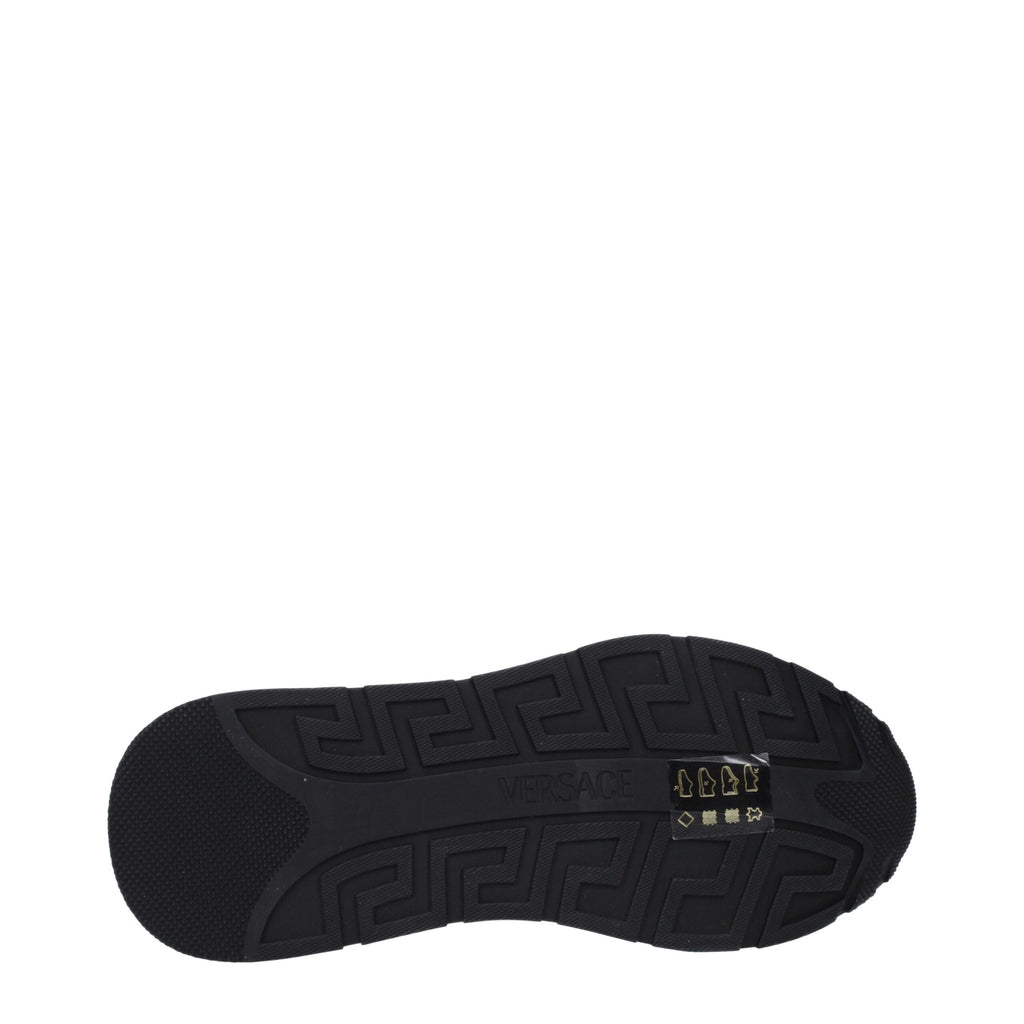 Versace Pink Leather Low Top Sneakers