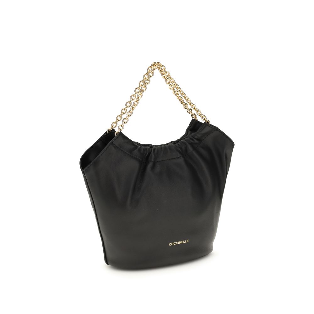 Coccinelle Black Calf Leather Bos Taurus Shoulder Bag