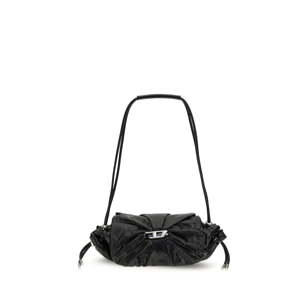 Diesel Black Calf Leather Bos Taurus Shoulder Bag - Allority