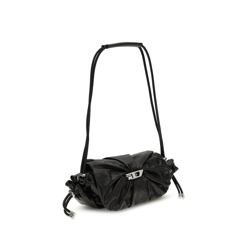 Diesel Black Calf Leather Bos Taurus Shoulder Bag - Allority