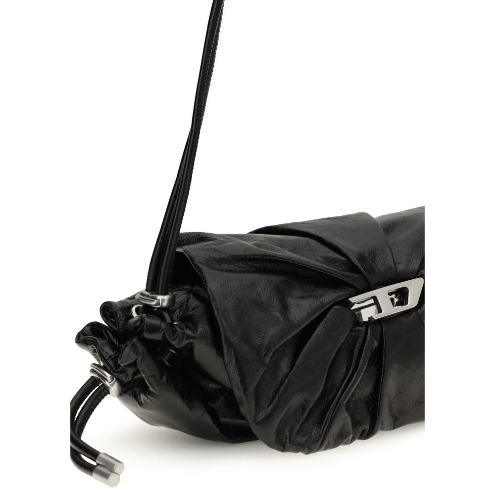 Diesel Black Calf Leather Bos Taurus Shoulder Bag - Allority