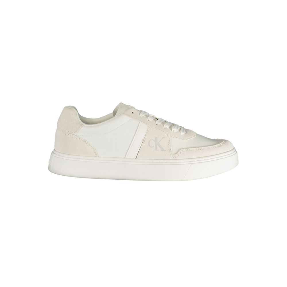 Calvin Klein Bianco Polyester Mens Sneaker - Allority
