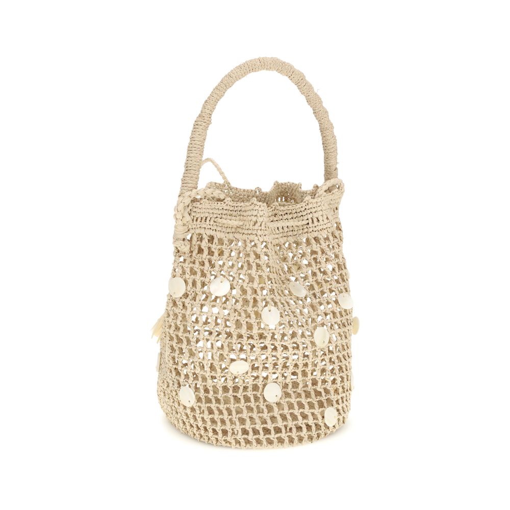 Alanui Beige Raffia Backet Bag - Allority