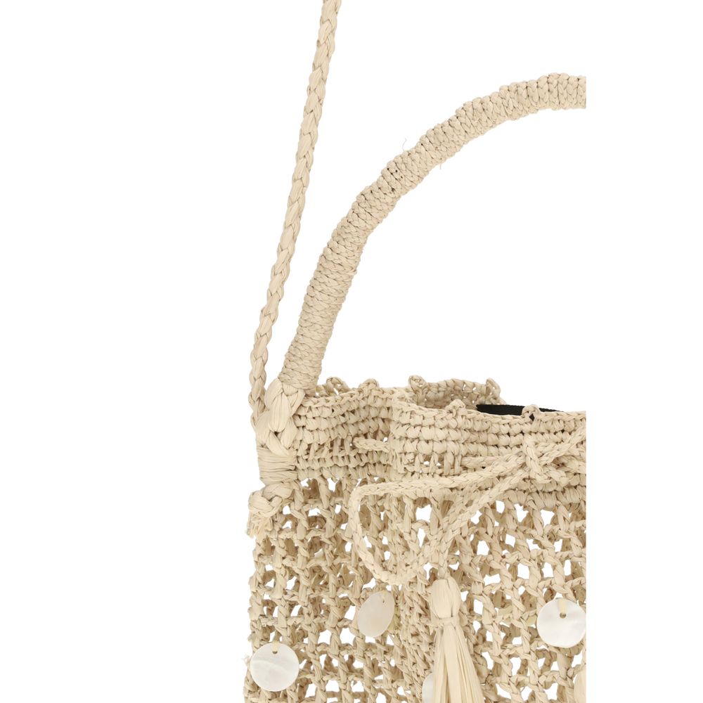 Alanui Beige Raffia Backet Bag - Allority