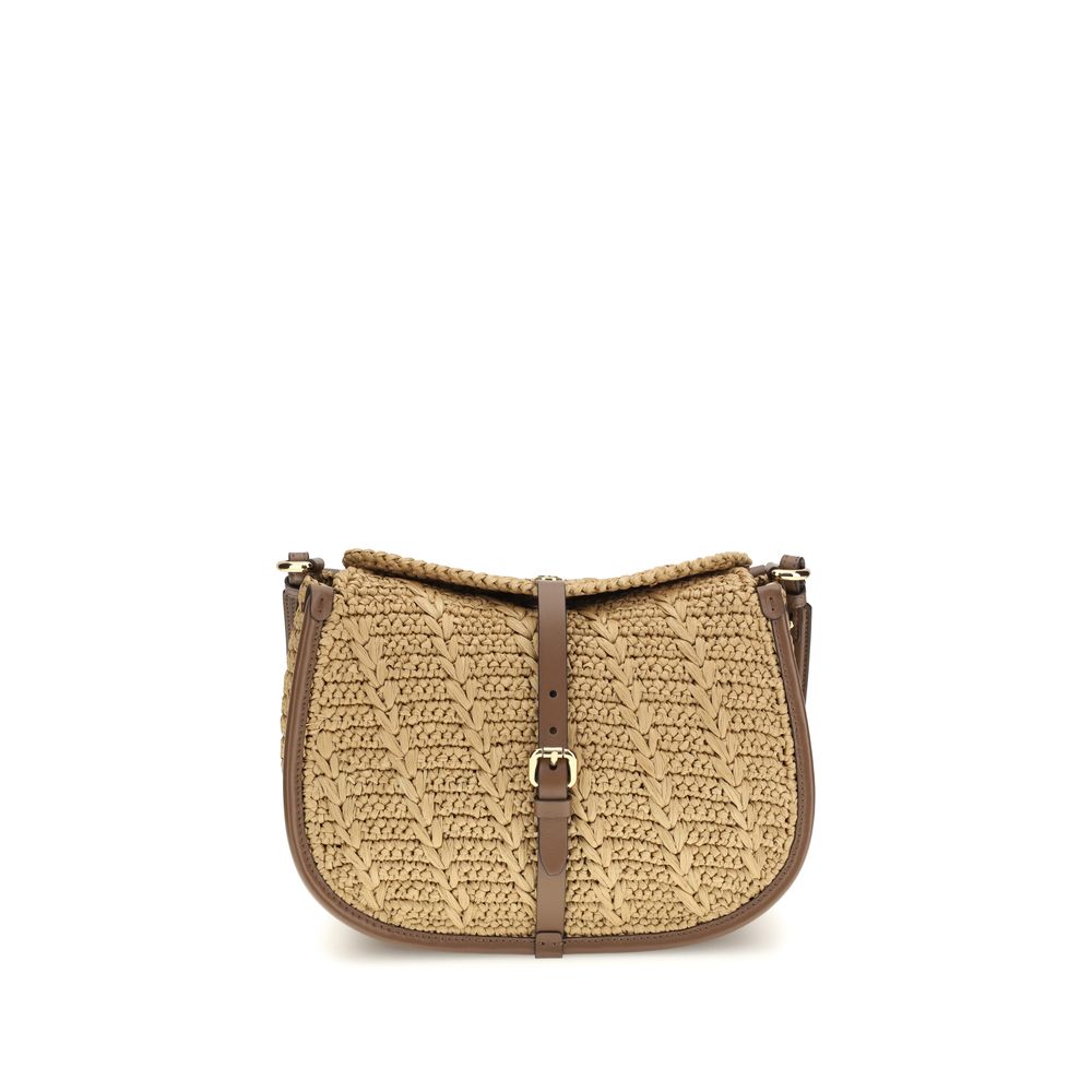 Etro Beige Raffia Shoulder Bag - Allority