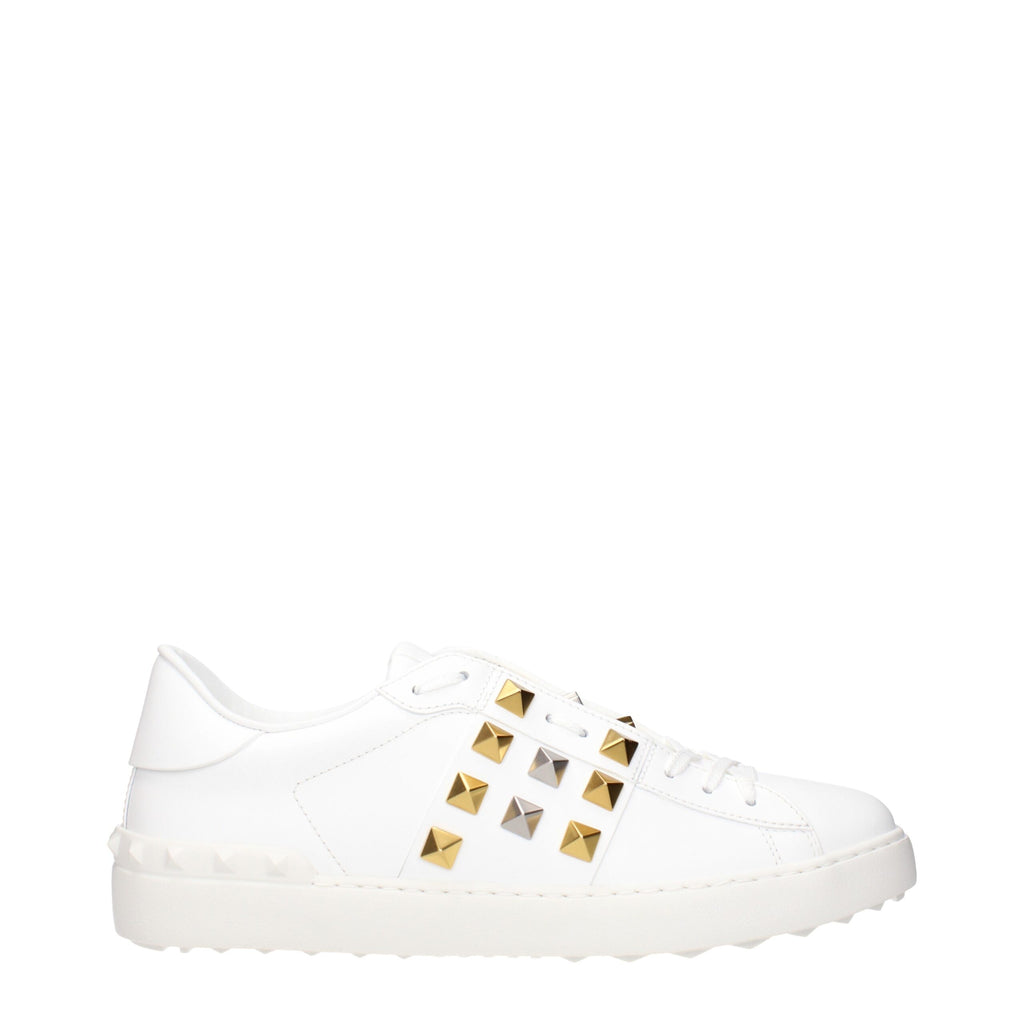 Valentino Garavani White Leather Low Top Sneakers - Allority