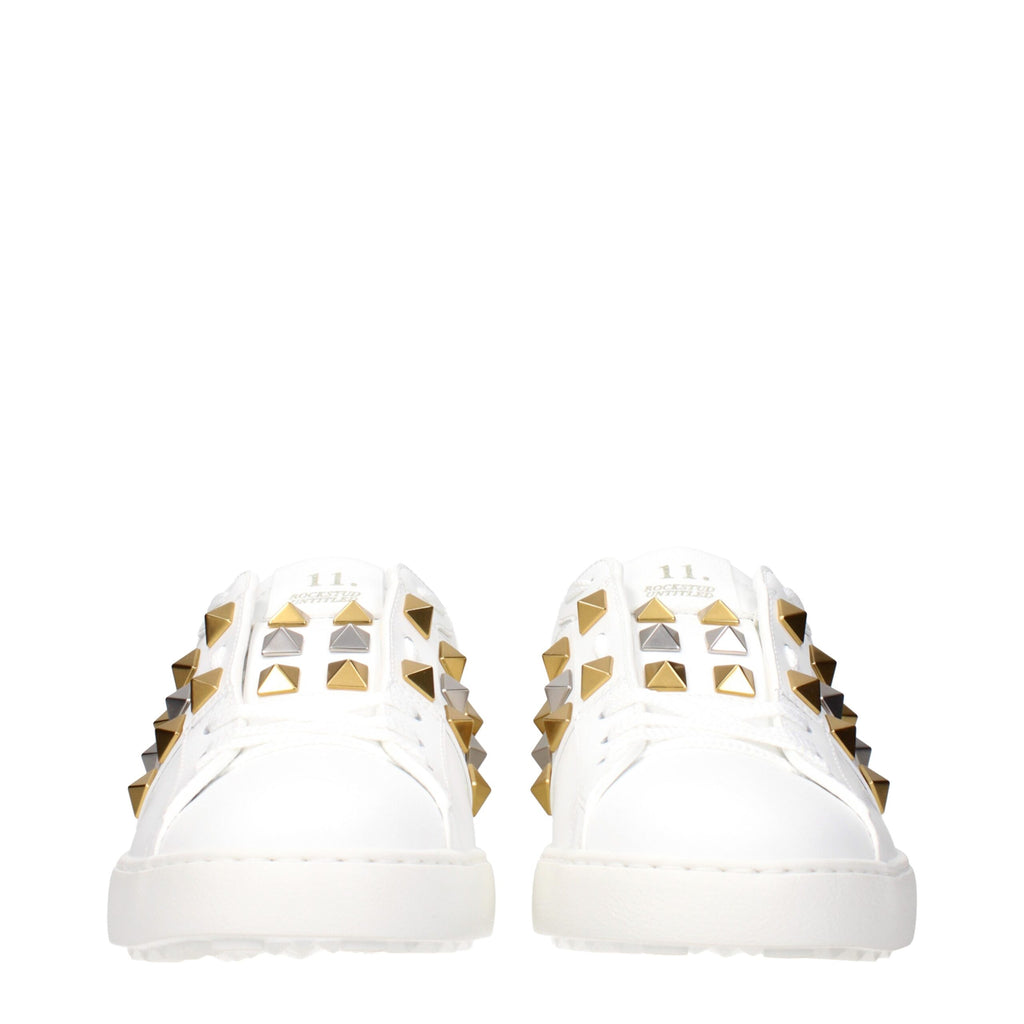 Valentino Garavani White Leather Low Top Sneakers - Allority
