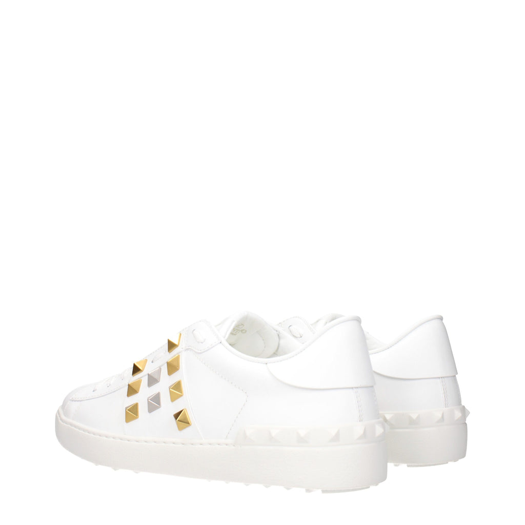 Valentino Garavani White Leather Low Top Sneakers - Allority