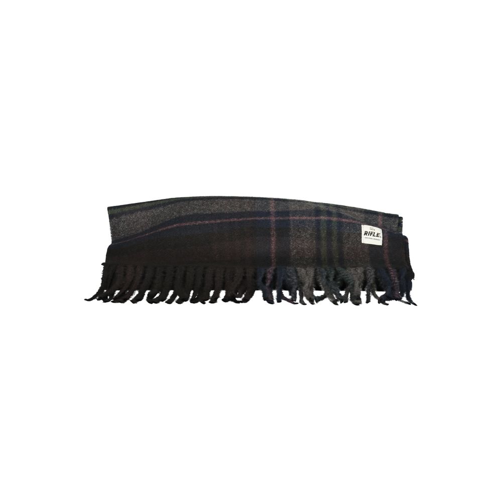 Rifle Black Polyester Mens Scarf - Allority