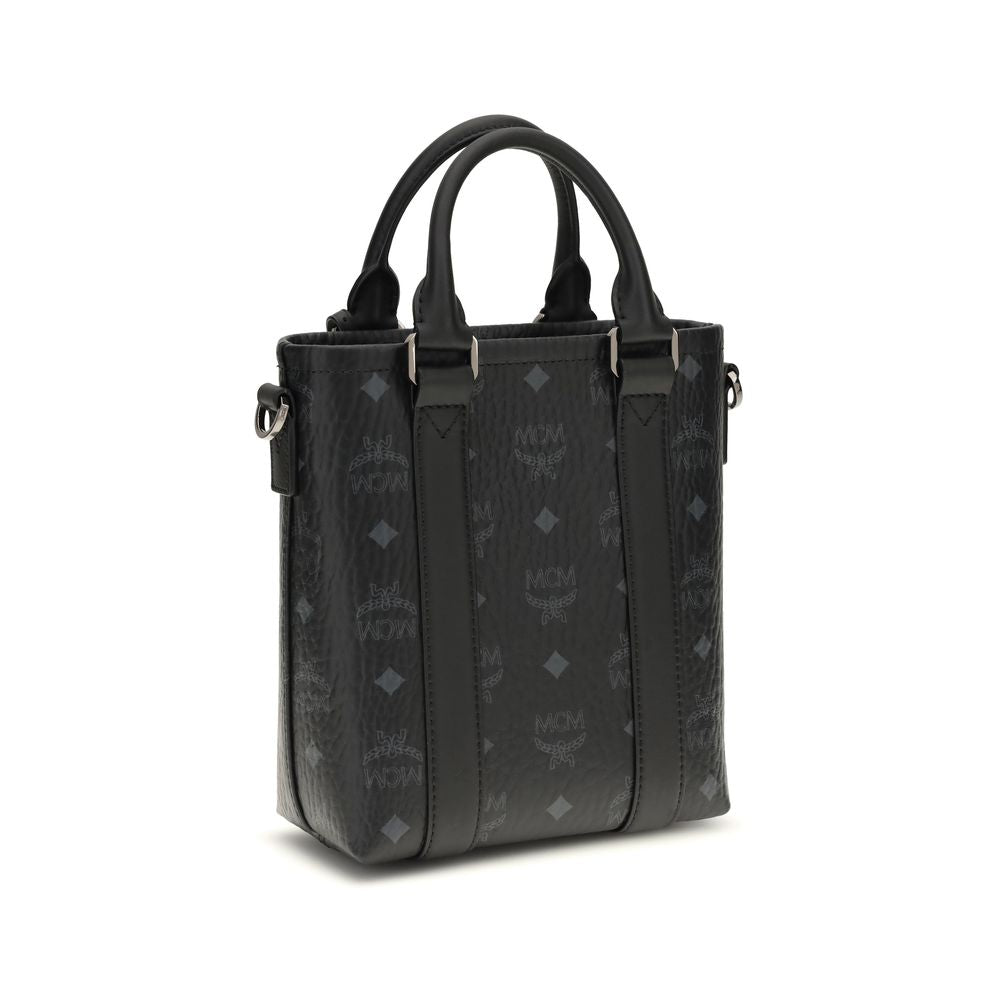 MCM Black Fabric Shoulder Bag - Allority