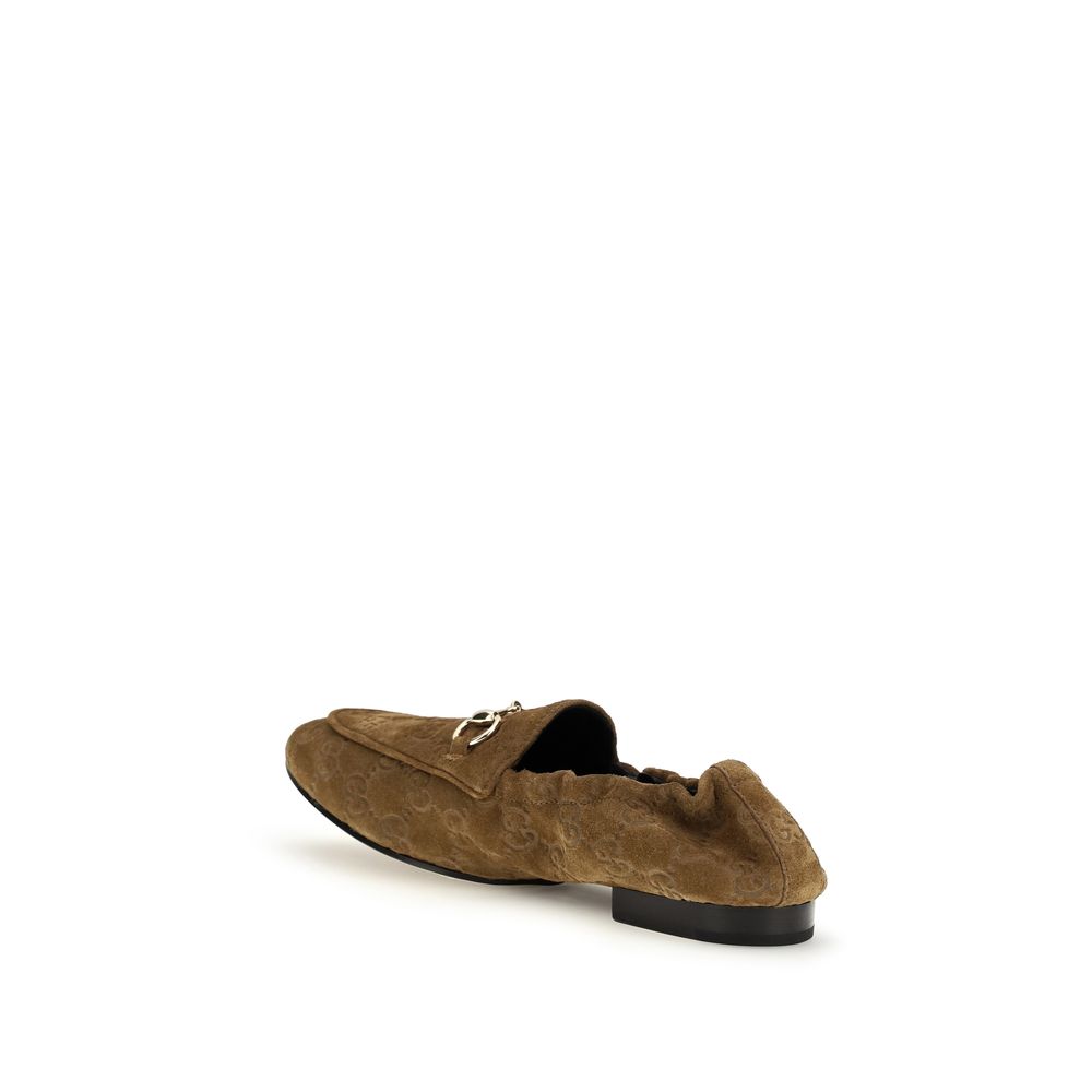 Gucci Brown Calf Leather Bos Taurus Slip-On Loafers - Allority