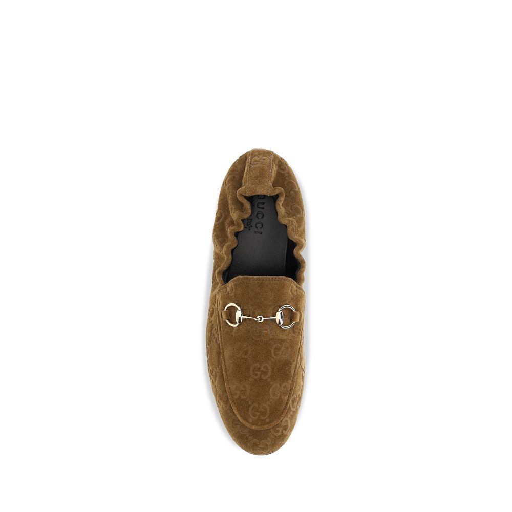 Gucci Brown Calf Leather Bos Taurus Slip-On Loafers - Allority