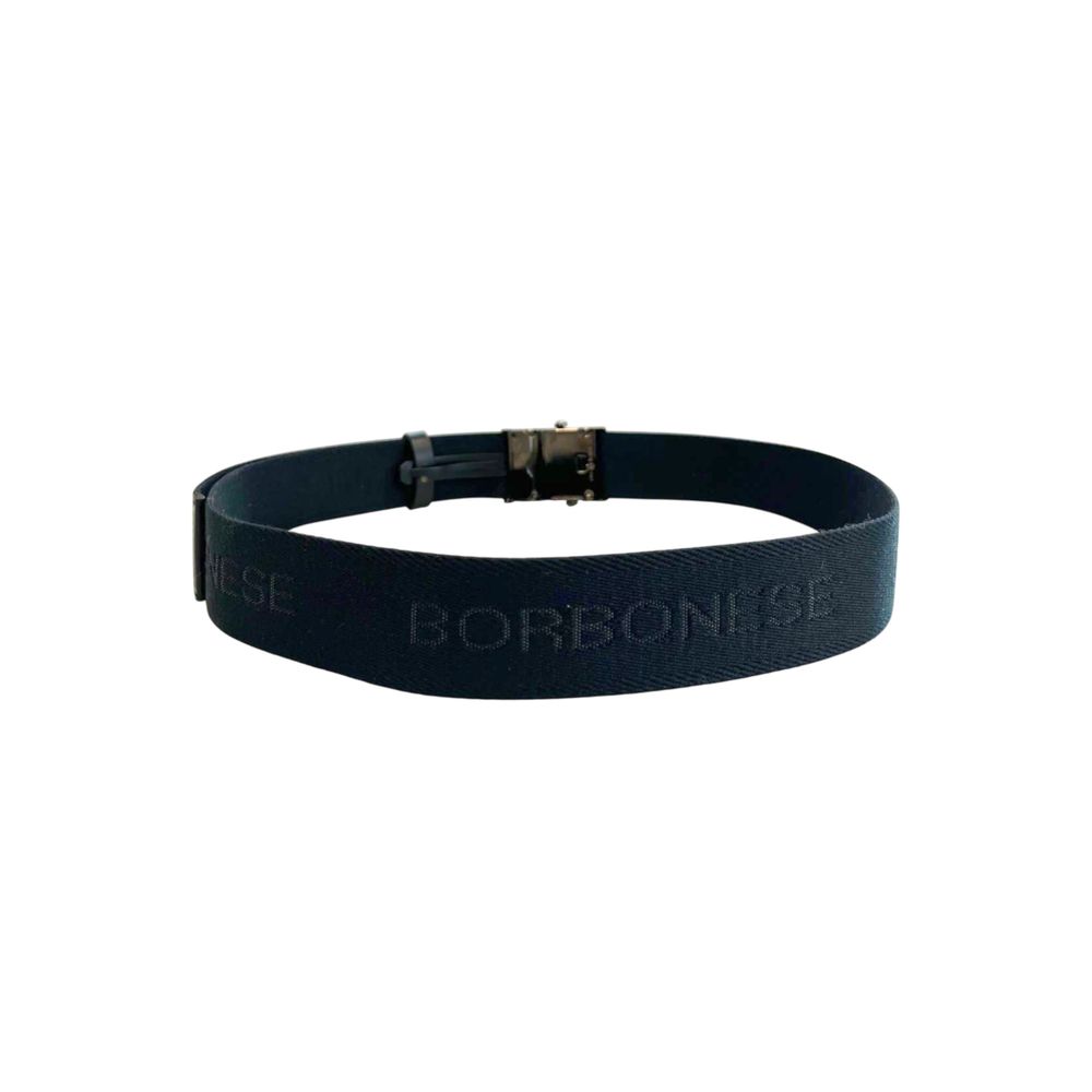 Borbonese Black Polyester Men's Belt