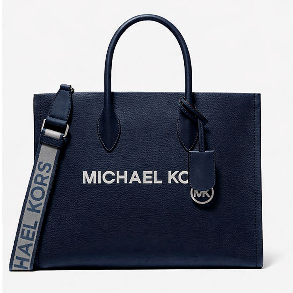 Michael Kors Blue Fur Shoulder Bag