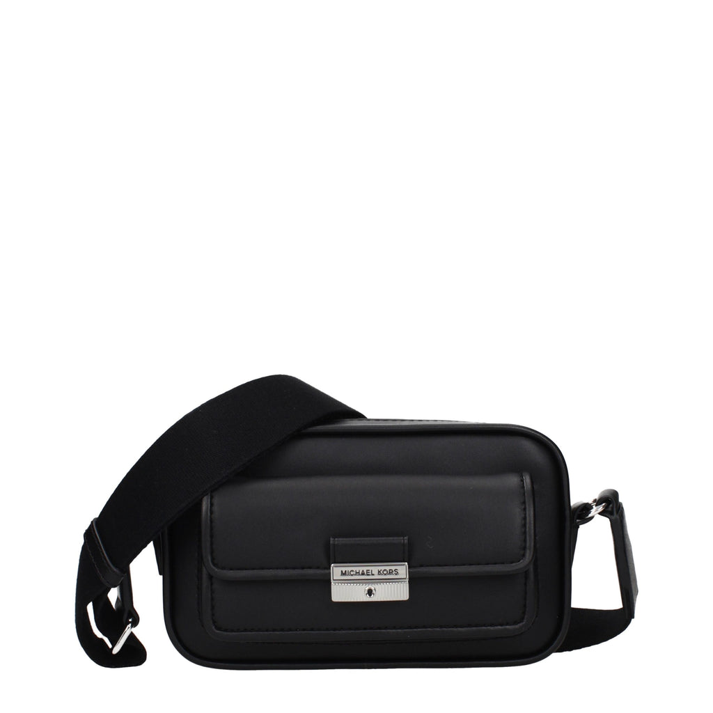 Michael Kors Black Leather Crossbody Bag - Allority