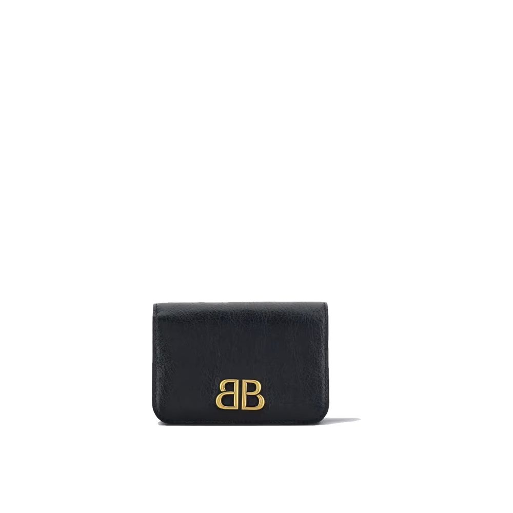 Balenciaga Black Lamb Leather Cardholder - Allority