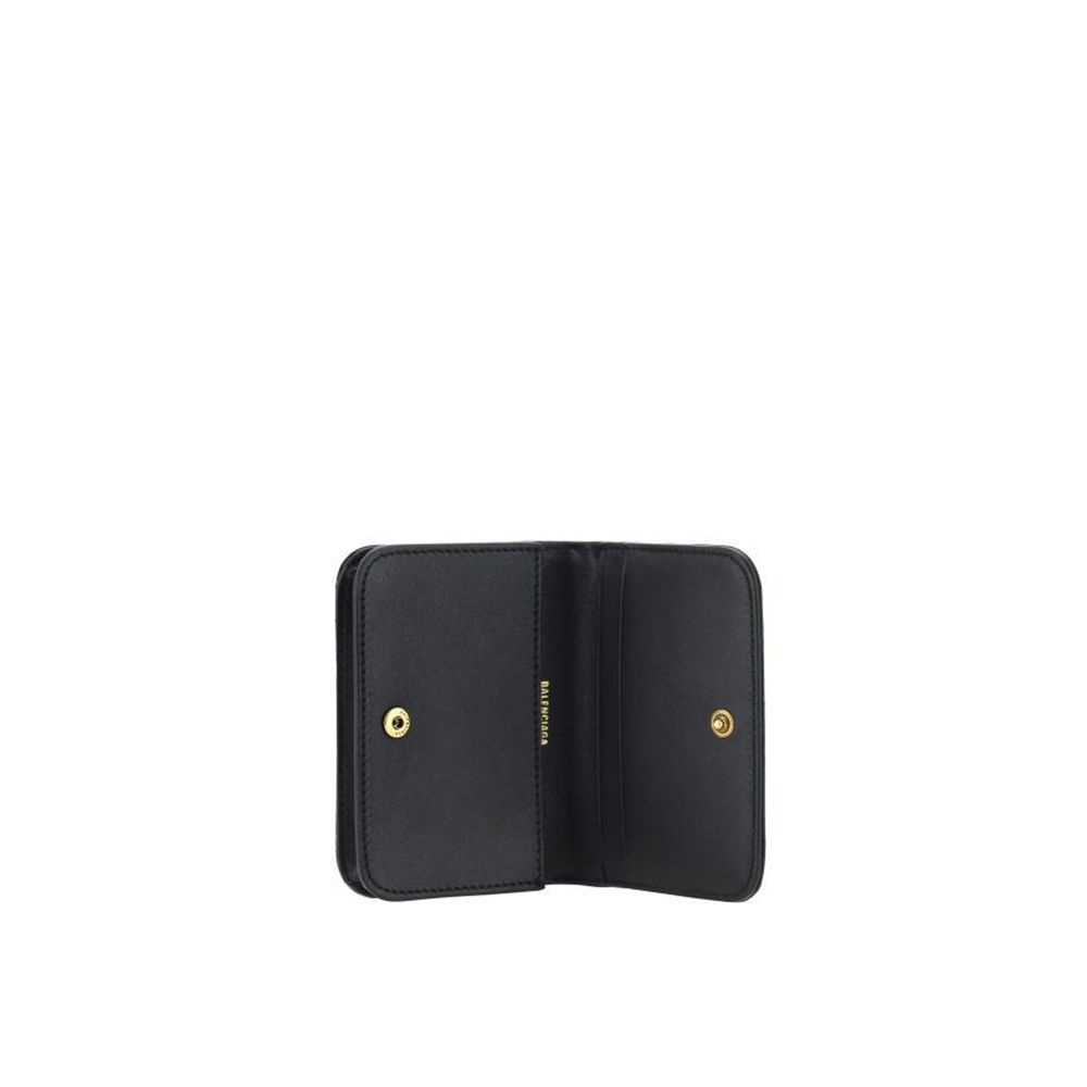Balenciaga Black Lamb Leather Cardholder - Allority