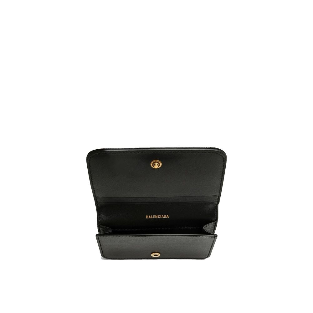 Balenciaga Black Lamb Leather Cardholder - Allority