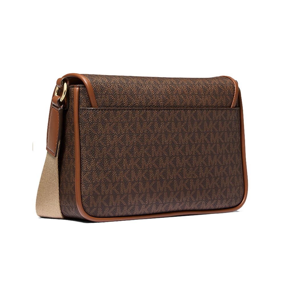 Michael Kors Brown Canvas Crossbody Bag