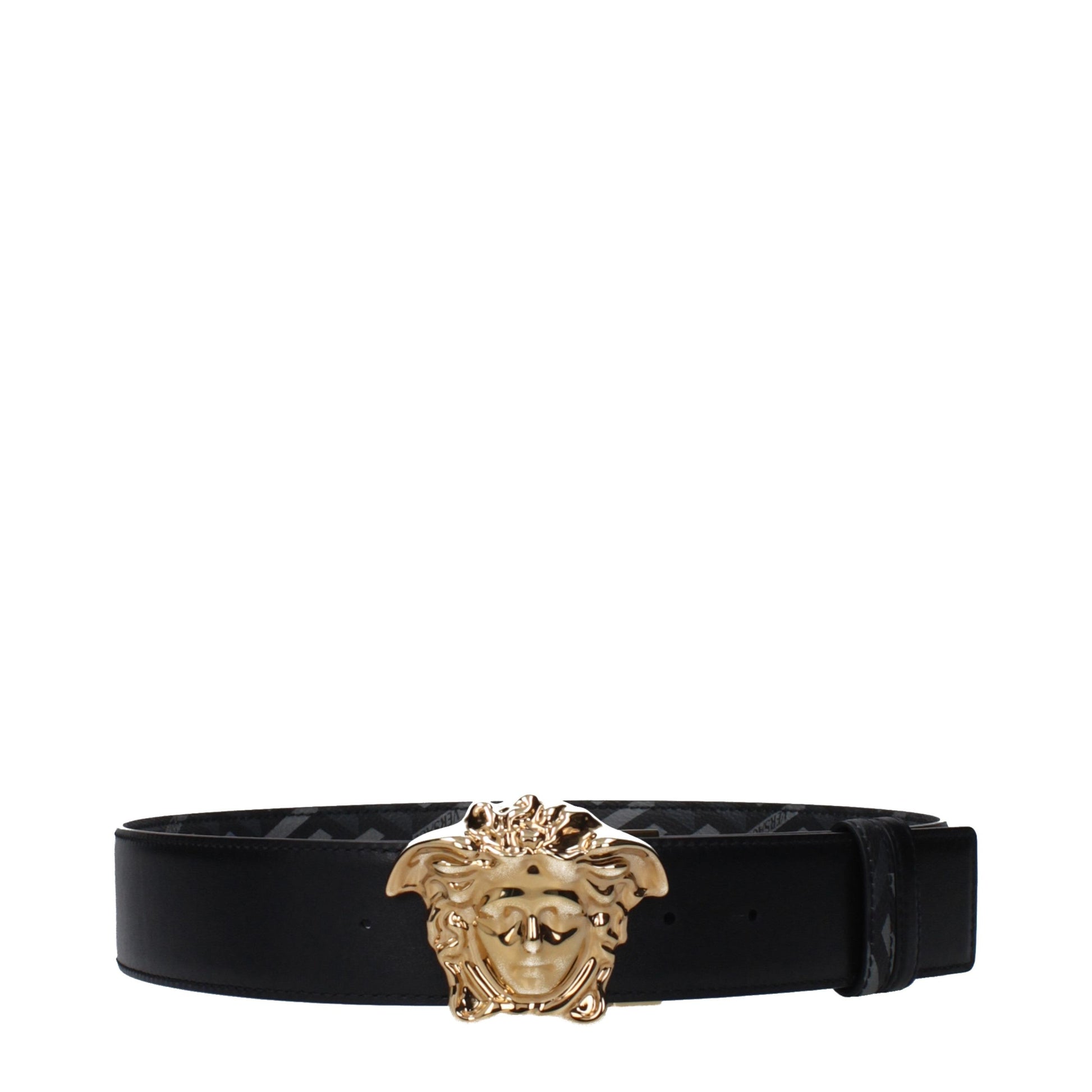 Versace Gray Polyester Regular Belt - Allority