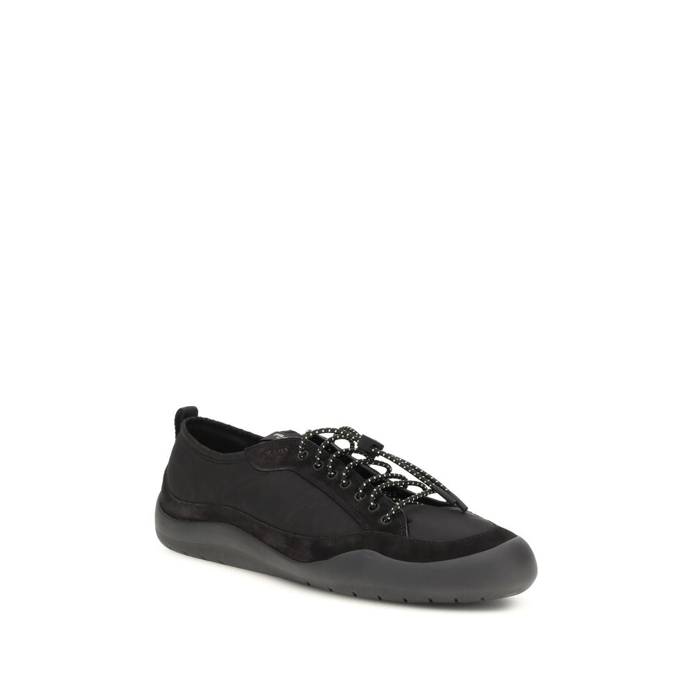 Prada Black Recycled Polyamide Athletic Sneakers - Allority