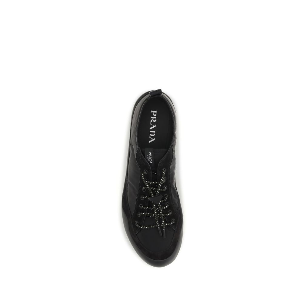 Prada Black Recycled Polyamide Athletic Sneakers - Allority