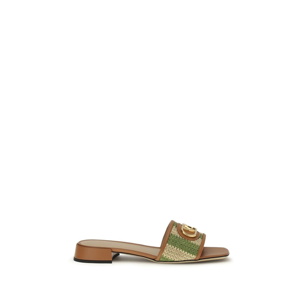 Valentino Garavani Multicolor Calf Leather Bos Taurus Sandals - Allority