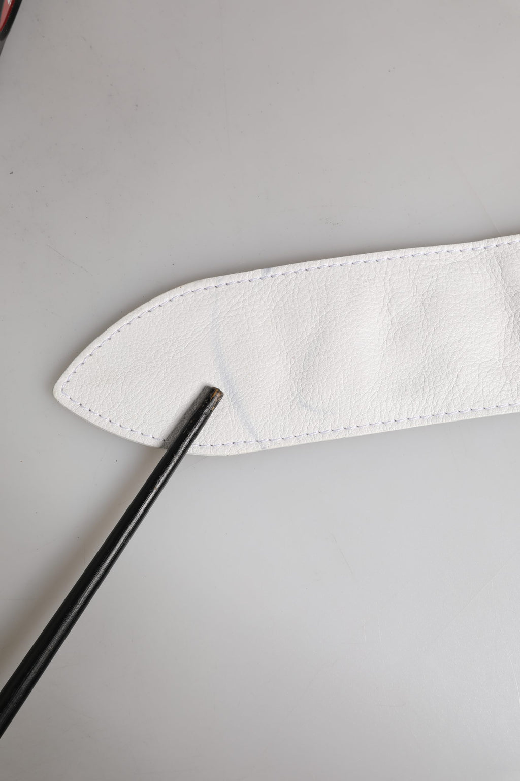 Orciani Women White Leather Embellished Wide Waist Cintura Belt