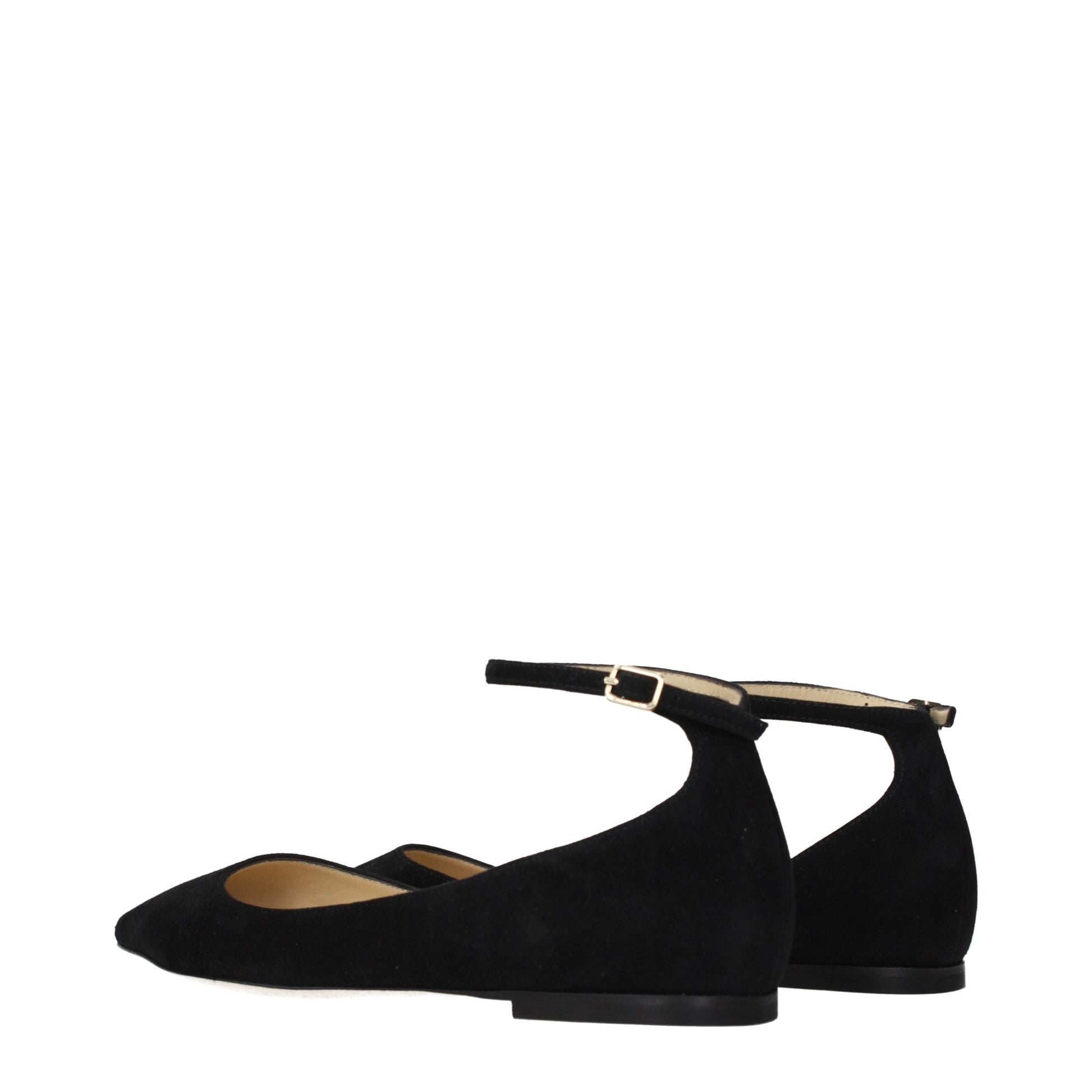Jimmy Choo Black Leather Ballet Flats - Allority