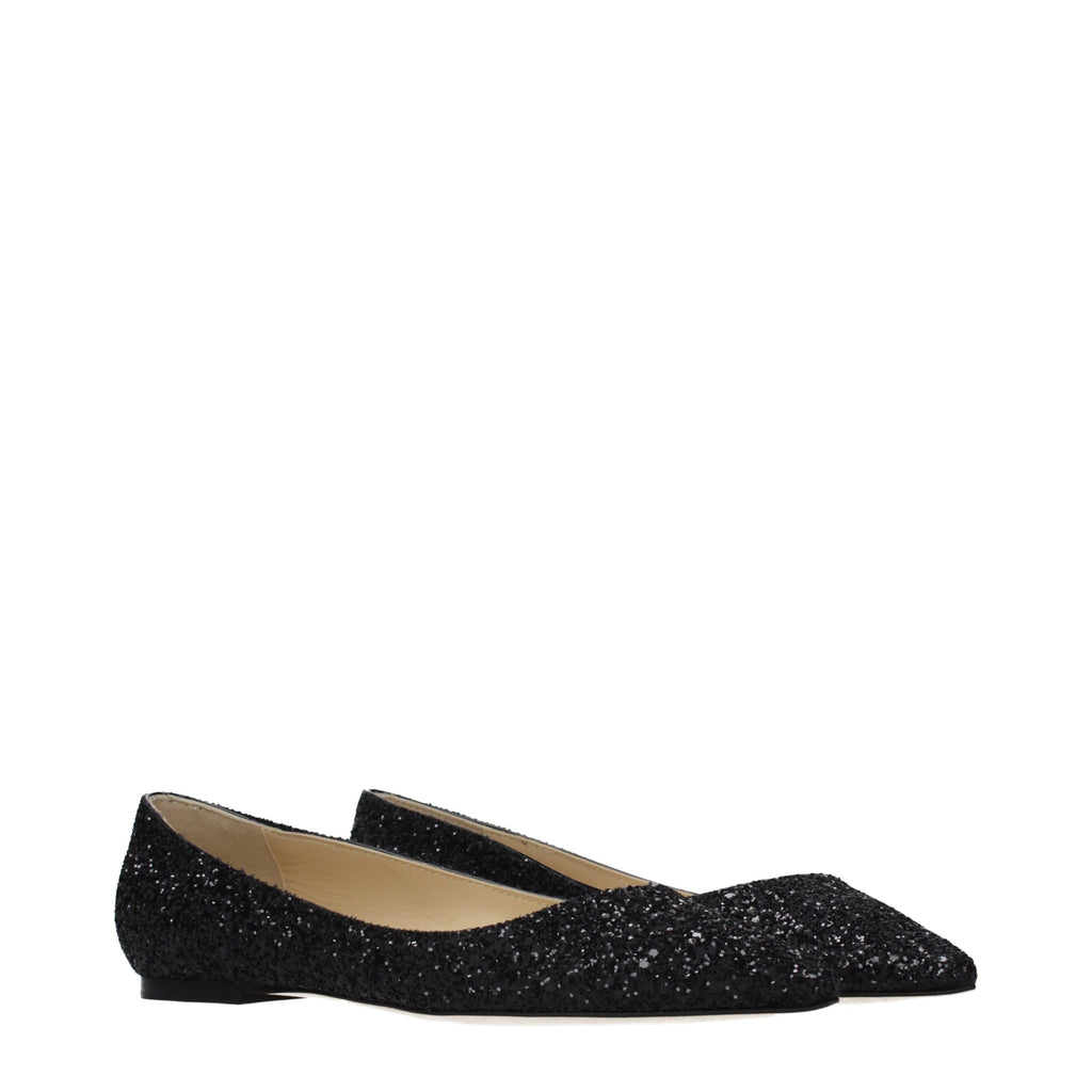 Jimmy Choo Black Plastic Ballet Flats - Allority
