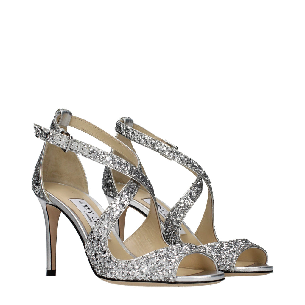 Jimmy Choo Gray Plastic Strap-On Sandals - Allority