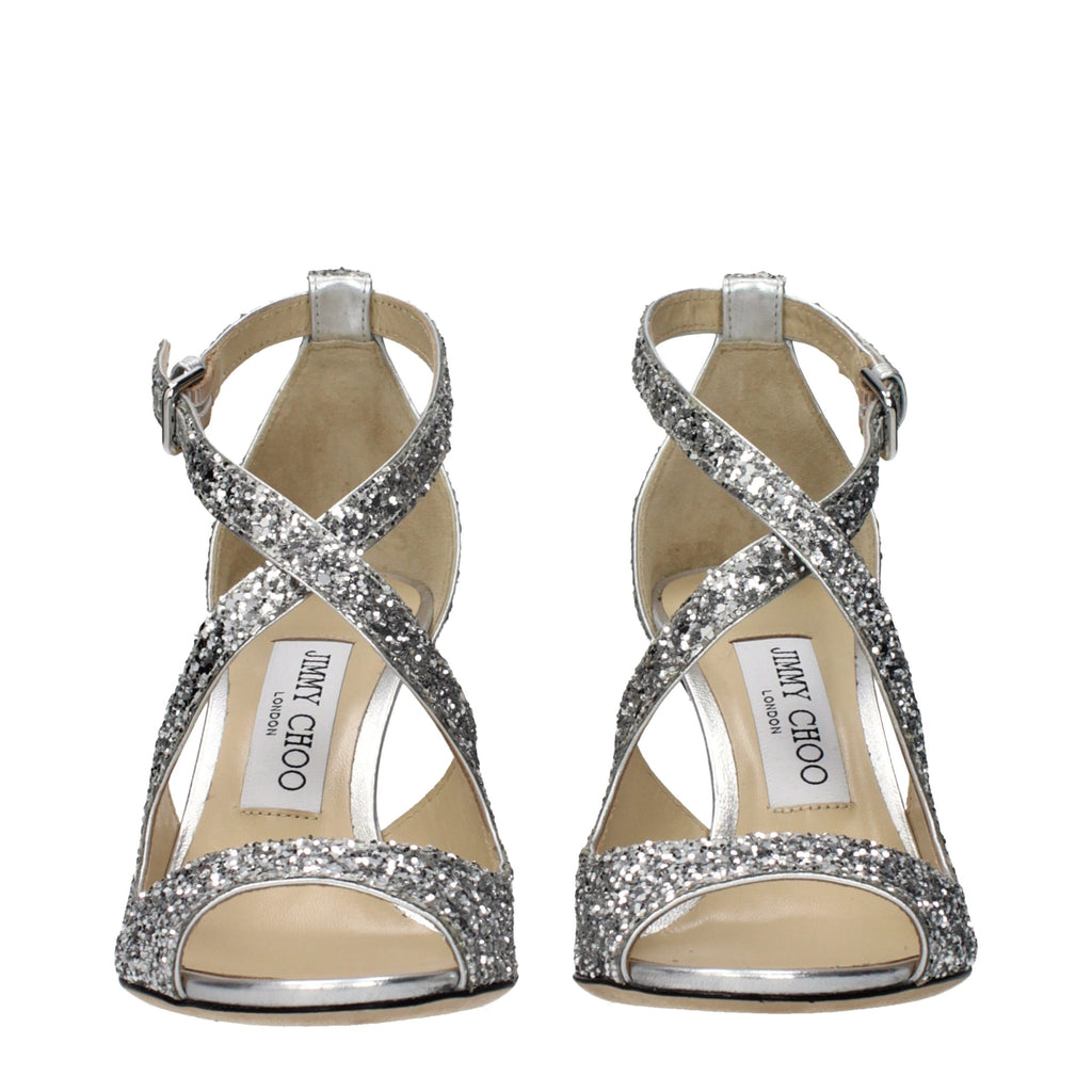 Jimmy Choo Gray Plastic Strap-On Sandals - Allority