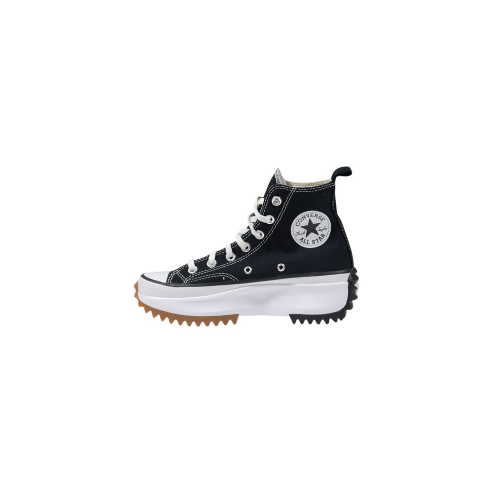 Converse Black And White Fabric Chunky Sneakers - Allority
