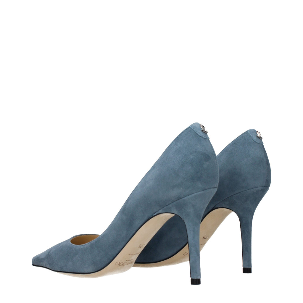 Jimmy Choo Blue Leather Pumps - Allority