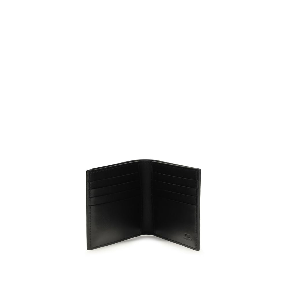 Fendi Black Calf Leather Bos Taurus Wallet - Allority