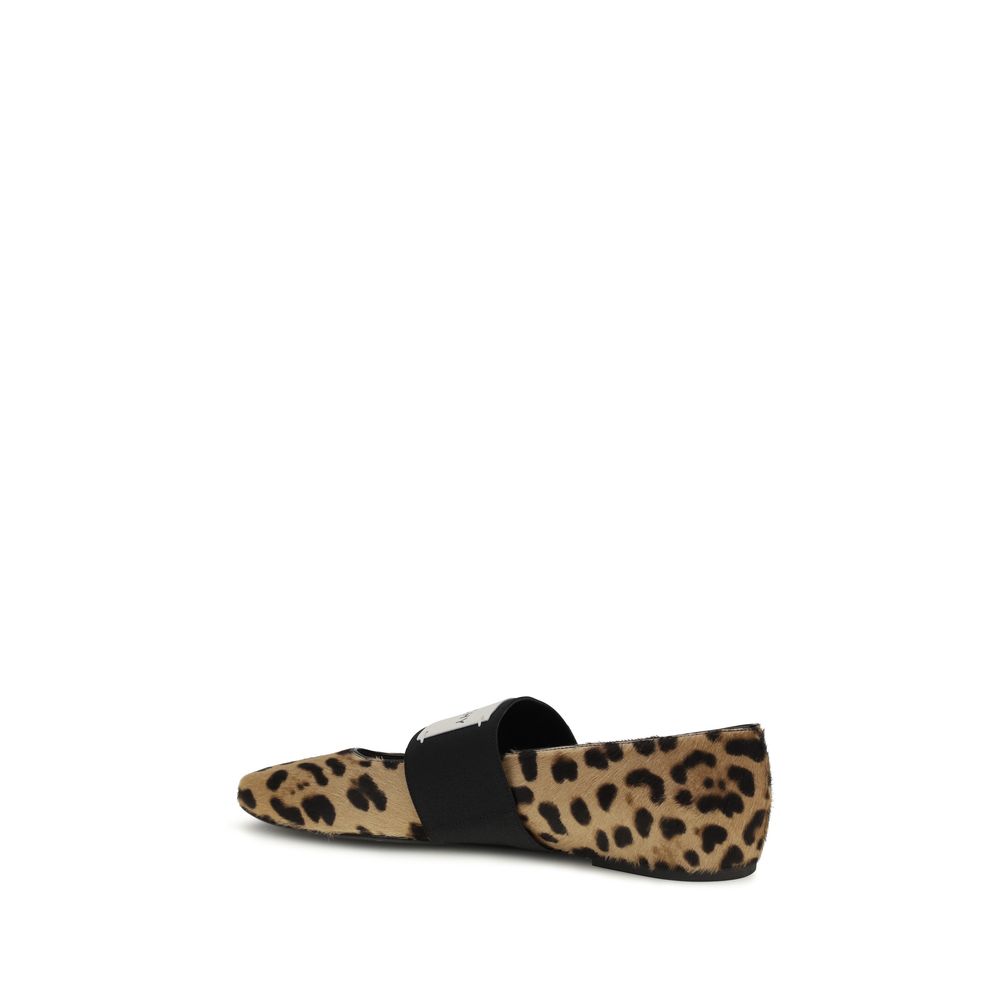 Givenchy Beige Calf Leather Bos Taurus Ballet Flats - Allority