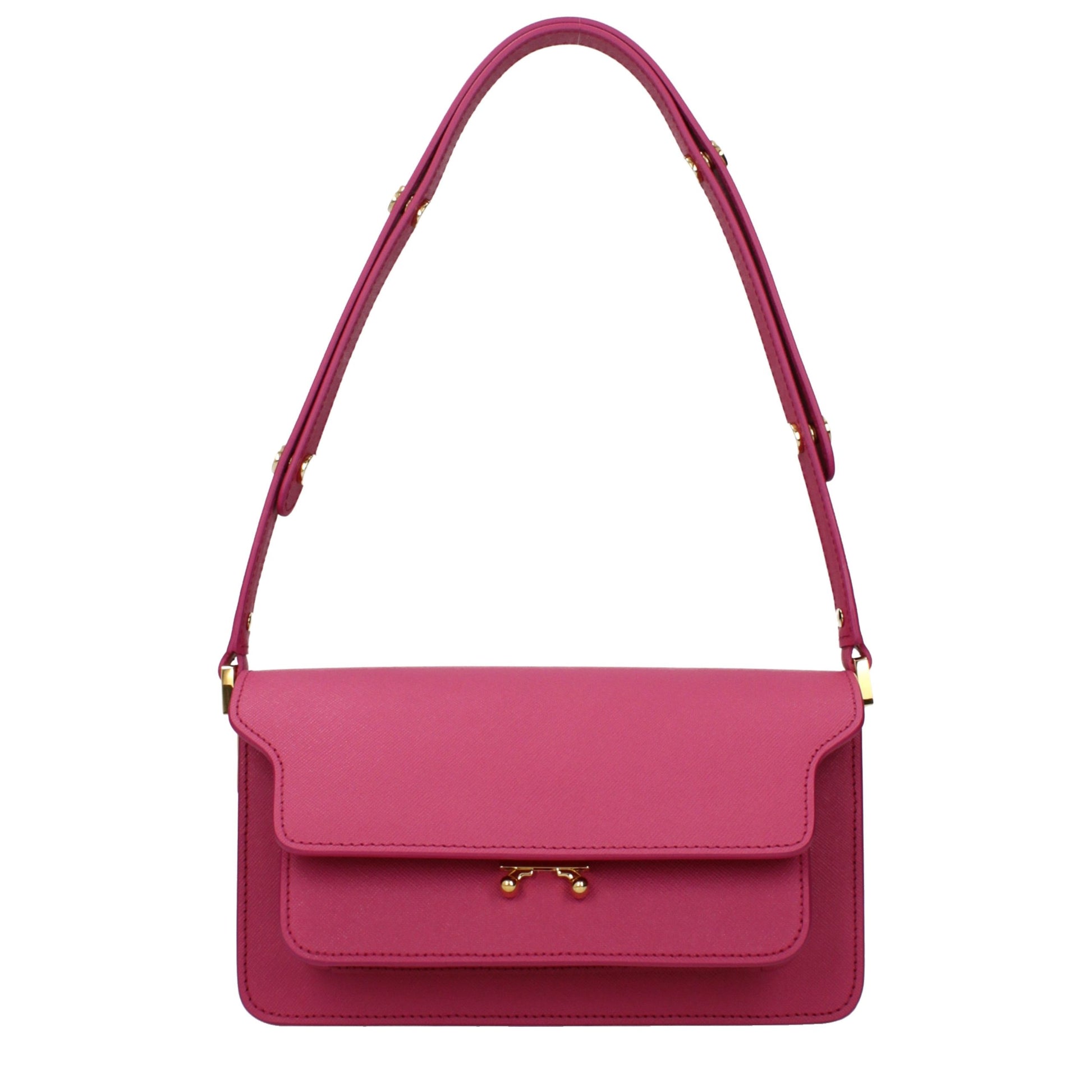 Marni Pink Leather Shoulder Bag - Allority