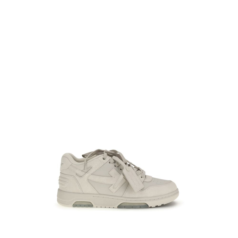 Off-White Beige Calf Leather Bos Taurus Low Top Sneakers - Allority
