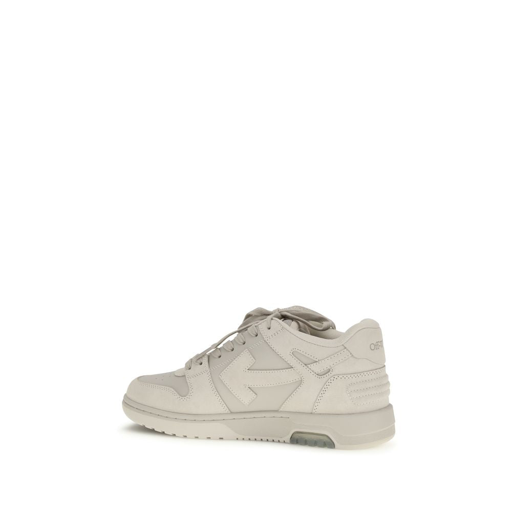 Off-White Beige Calf Leather Bos Taurus Low Top Sneakers - Allority