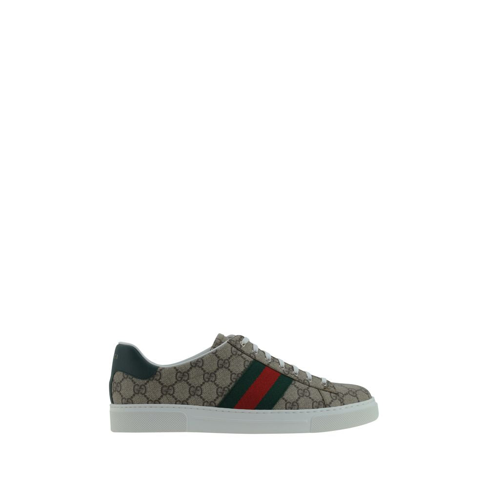 Gucci Beige Rubber Low Top Sneakers - Allority