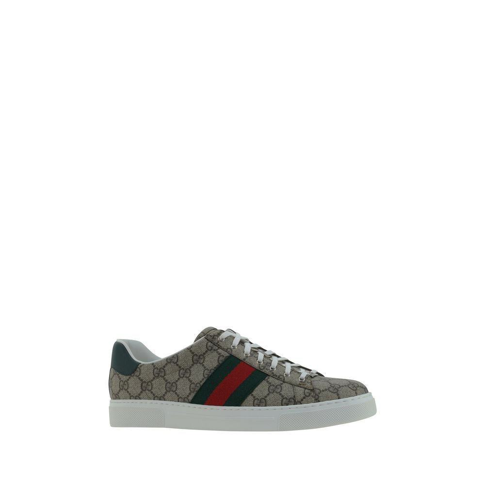Gucci Beige Rubber Low Top Sneakers - Allority