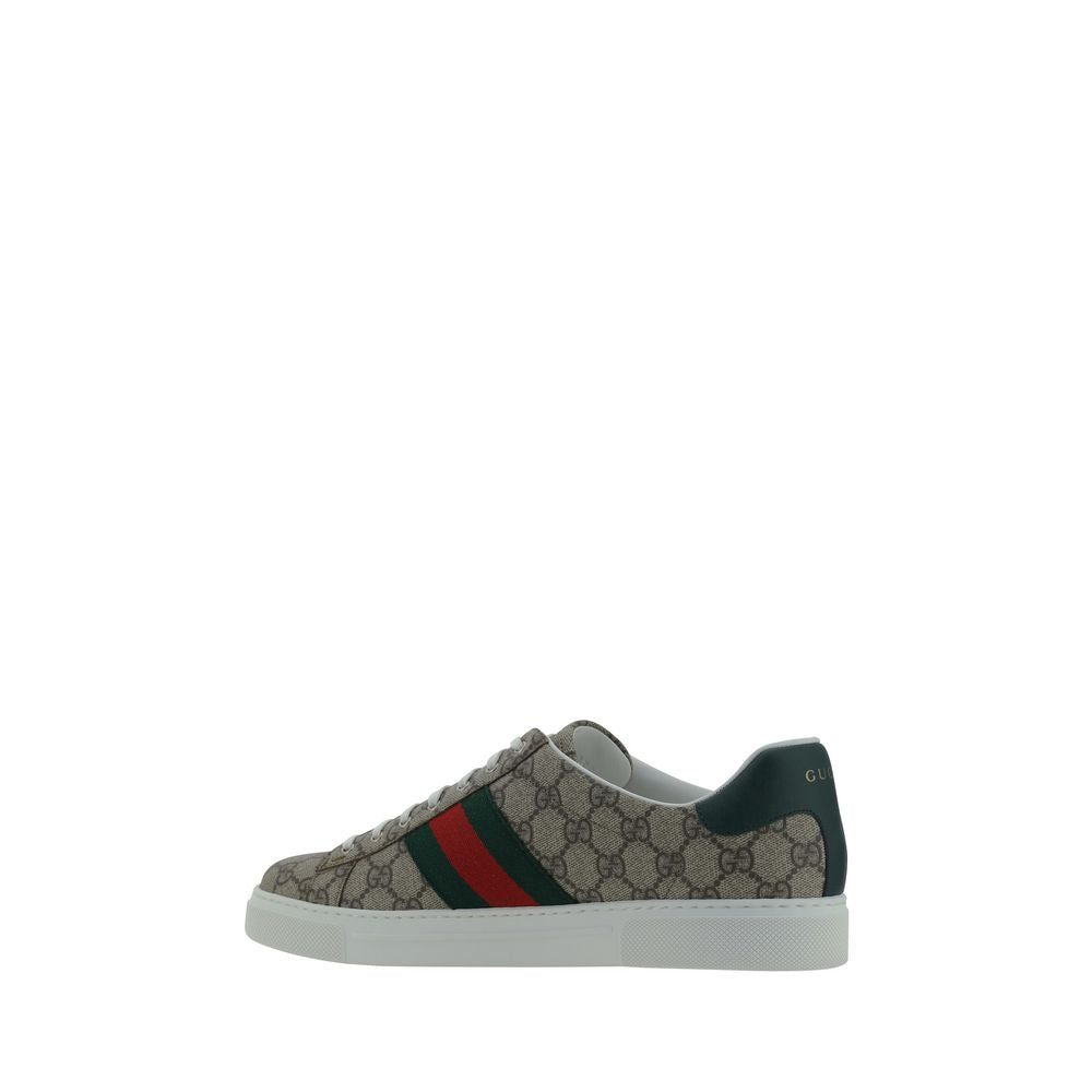 Gucci Beige Rubber Low Top Sneakers - Allority